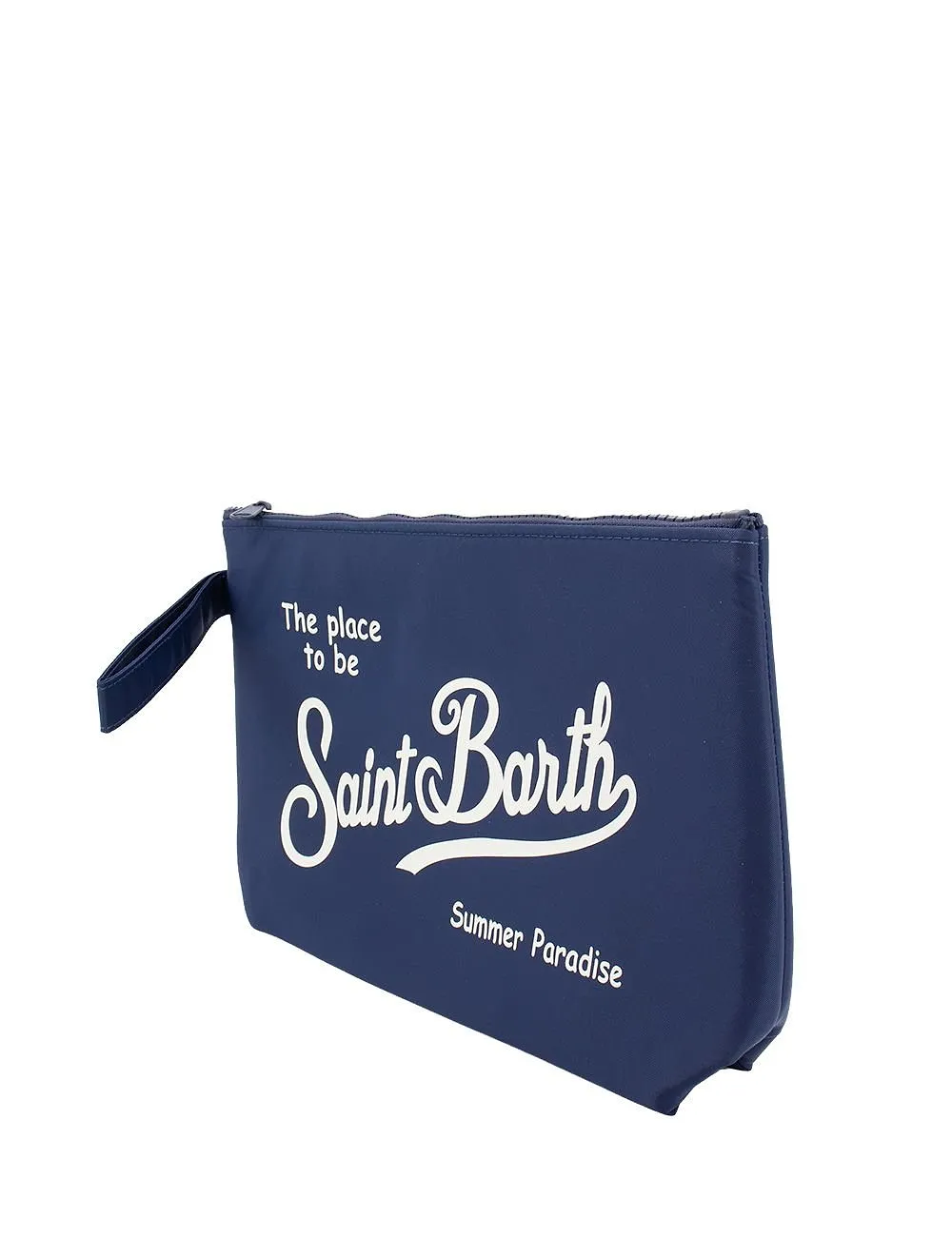 Logo Zip Wristlet Bag
