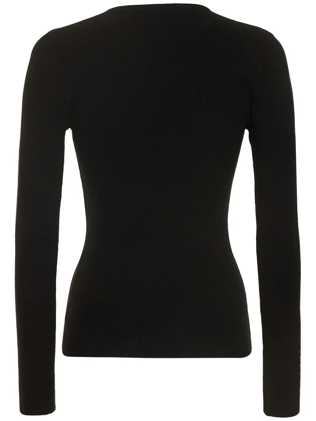 Michael Kors Collection Cutout Fitted Knitted Sweater