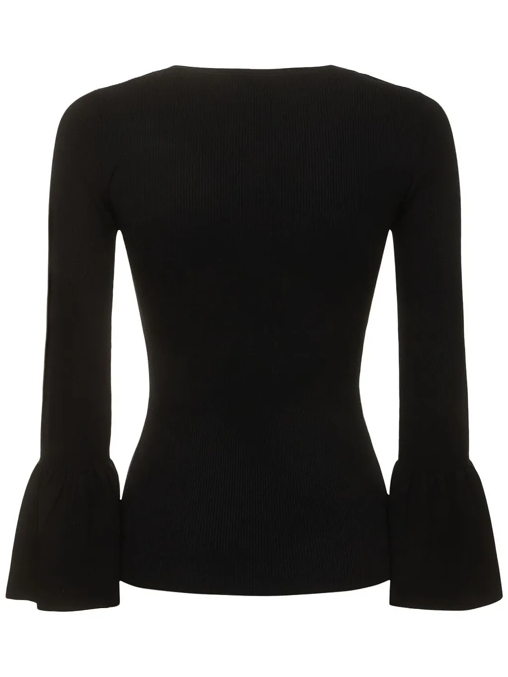 Michael Kors Collection Fluted-Sleeve Knitted Top