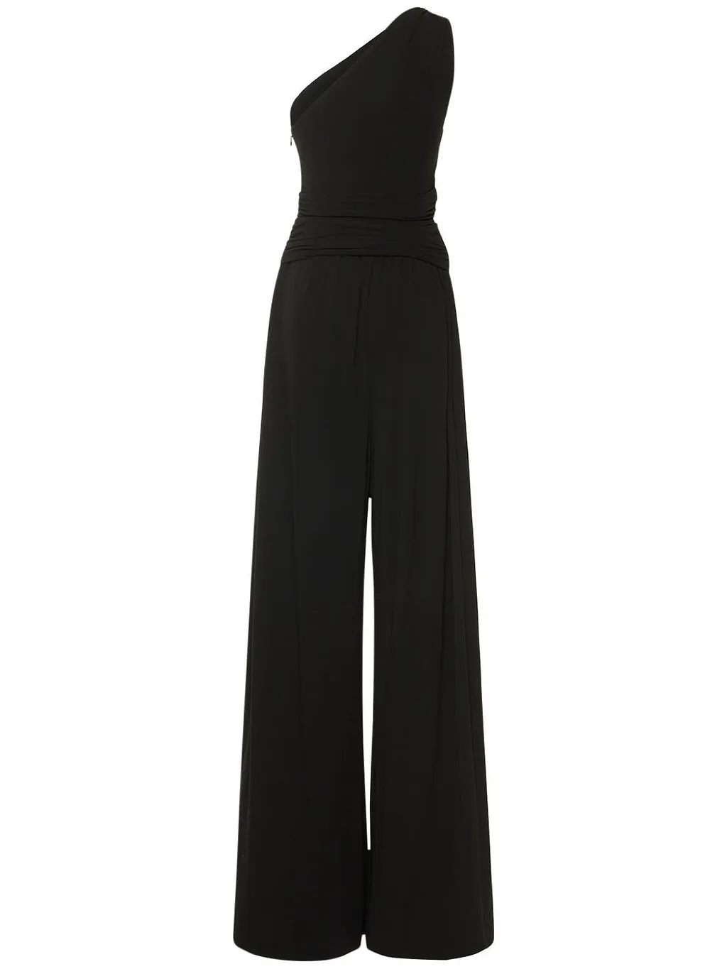 Michael Kors Collection One-Shoulder Wide-Leg Jumpsuit