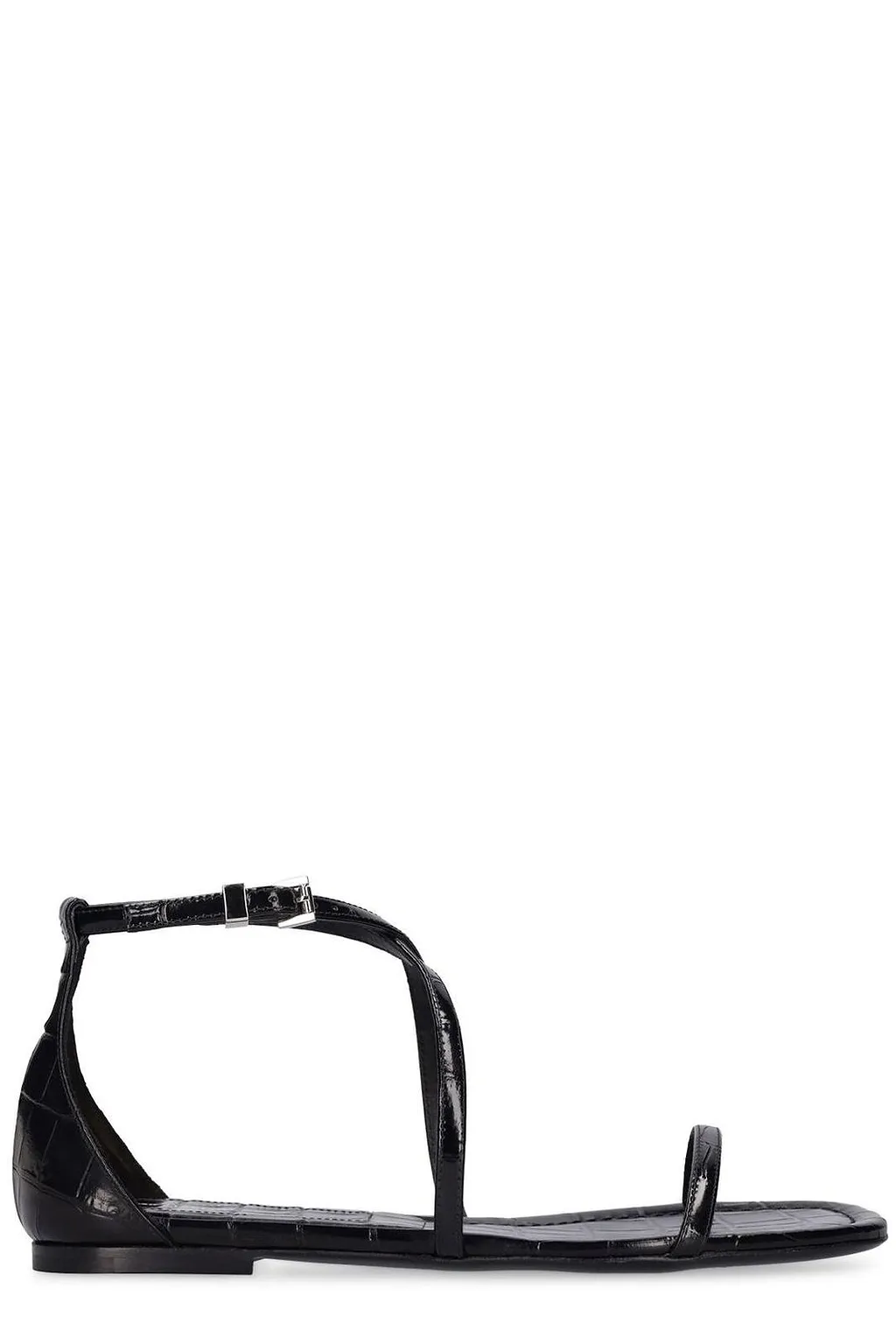 Michael Kors Collection Strappy Ankle Flat Sandals