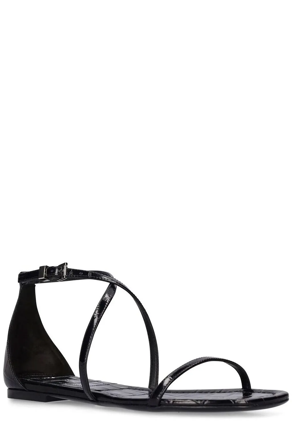 Michael Kors Collection Strappy Ankle Flat Sandals