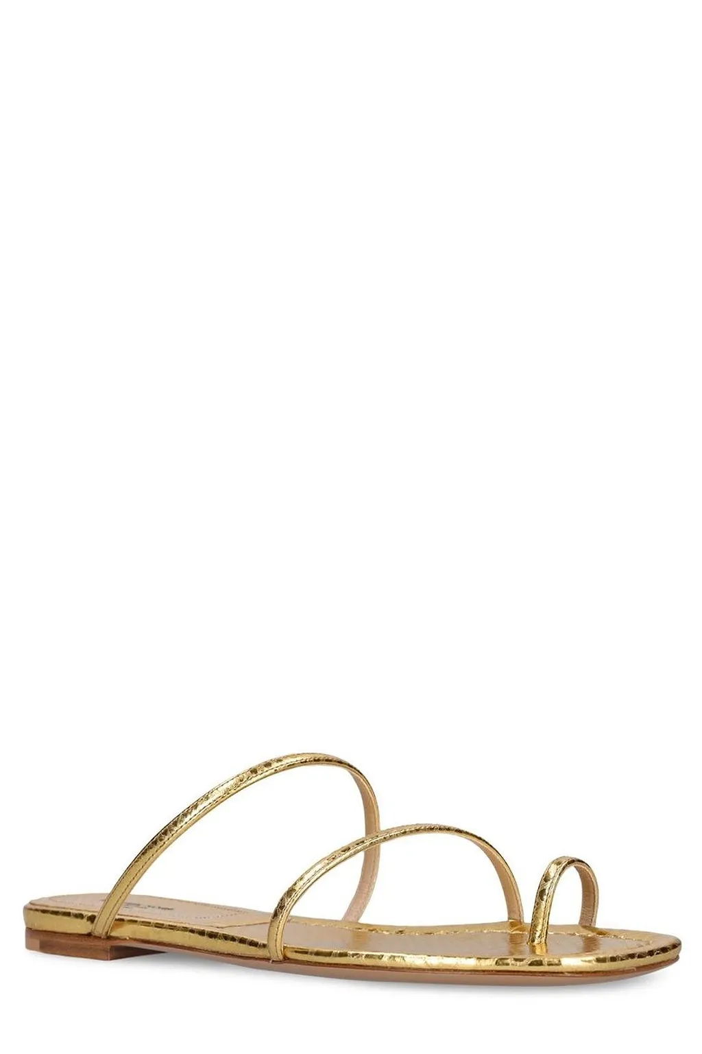 Michael Kors Collection Strappy Toe-Loop Flat Sandals