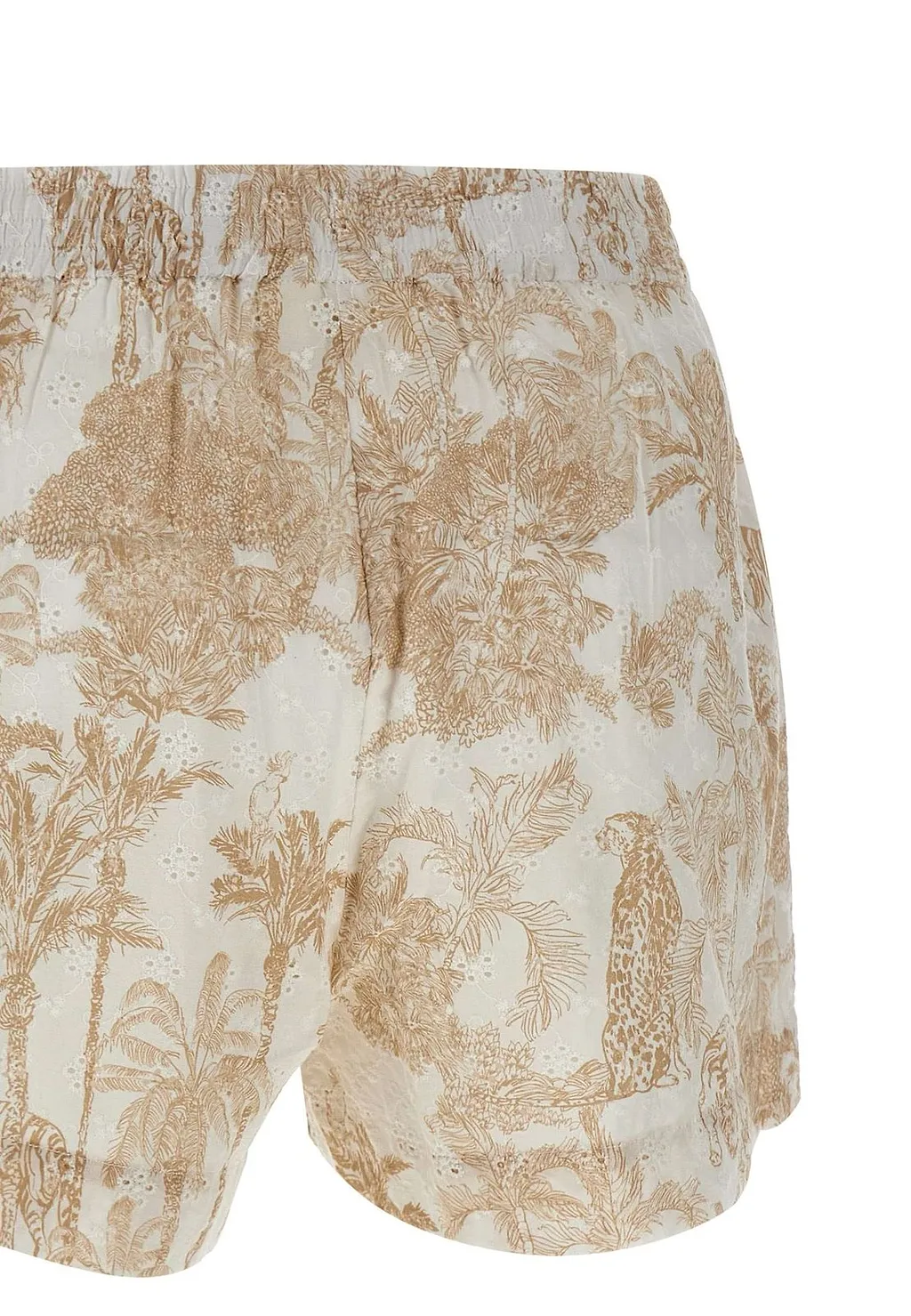 Mc2 Saint Barth Meave Printed Broderie Shorts