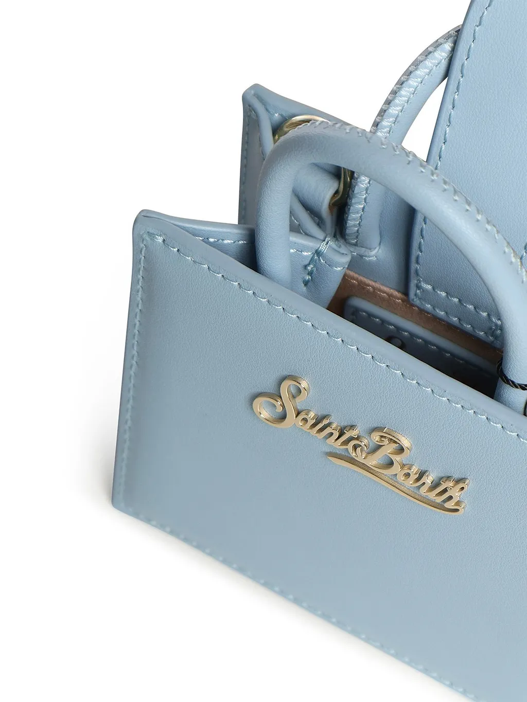 Mc2 Saint Barth Logo Plaque Medium Tote Bag