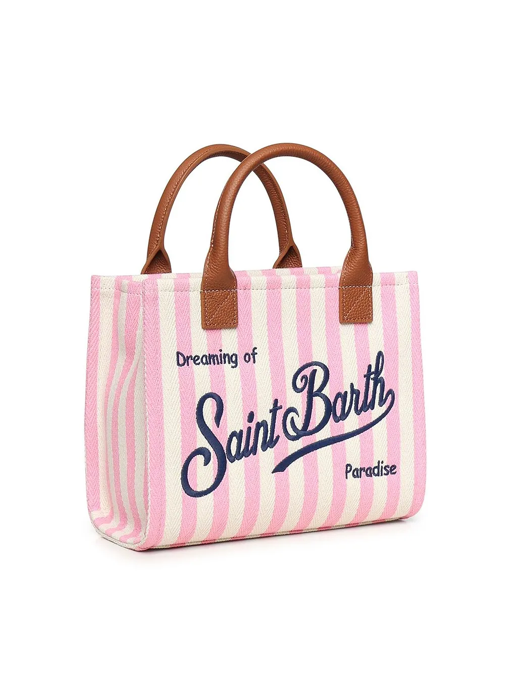 Mc2 Saint Barth Striped Logo Tote Bag