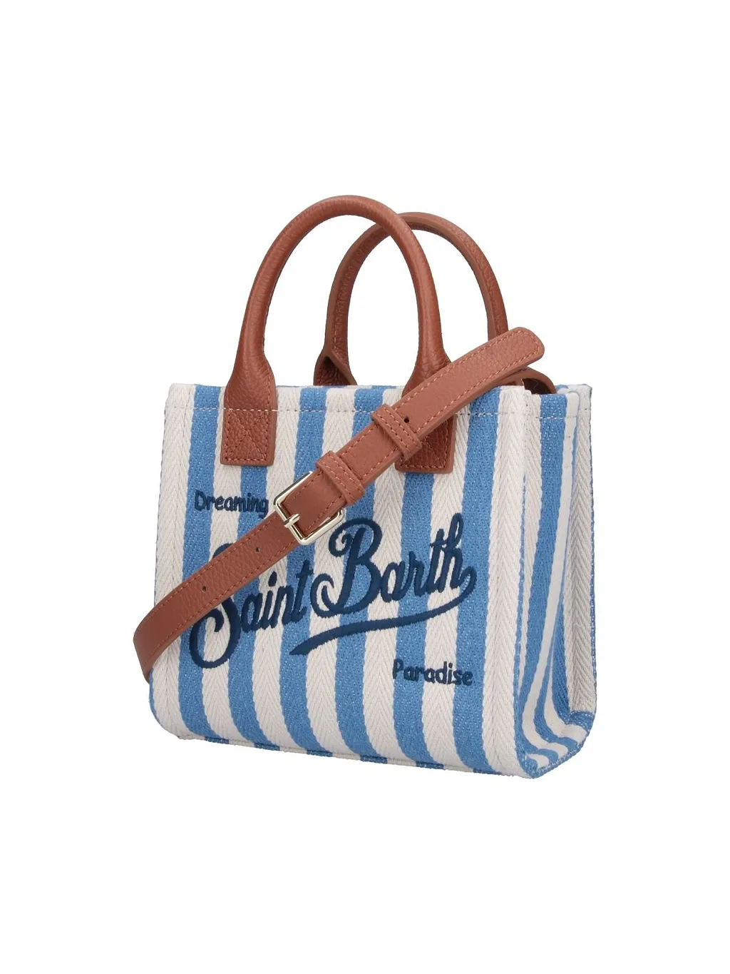 Mc2 Saint Barth Vanity Striped Mini Tote Bag