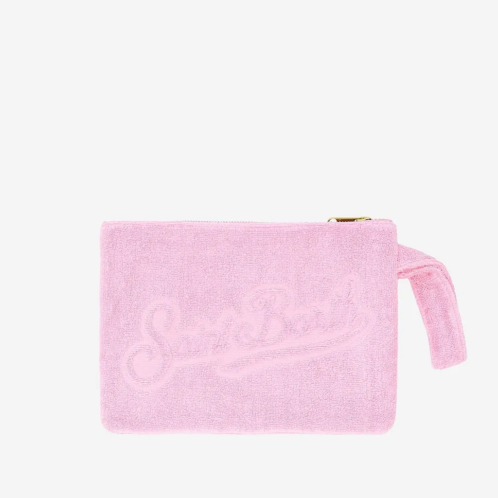 Mc2 Saint Barth Terry Logo Wristlet Bag