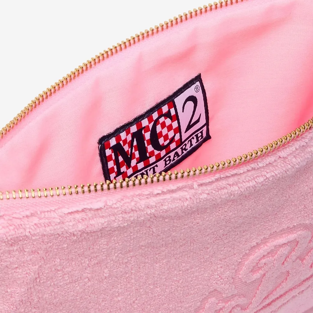 Mc2 Saint Barth Terry Logo Wristlet Bag