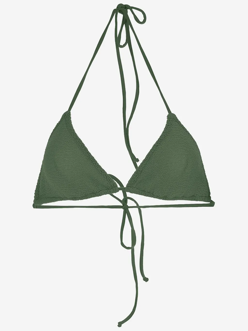 Textured Triangle Bikini Top