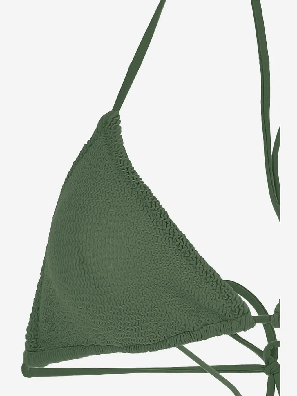 Textured Triangle Bikini Top