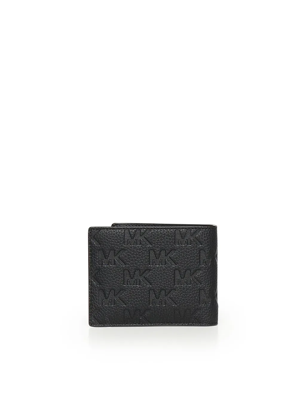 Michael Kors Hudson Logo Embossed Leather Bi-Fold Wallet