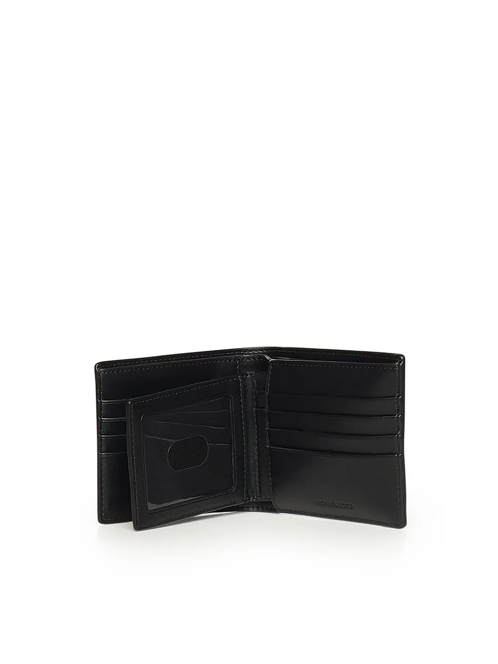 Michael Kors Hudson Logo Embossed Leather Bi-Fold Wallet