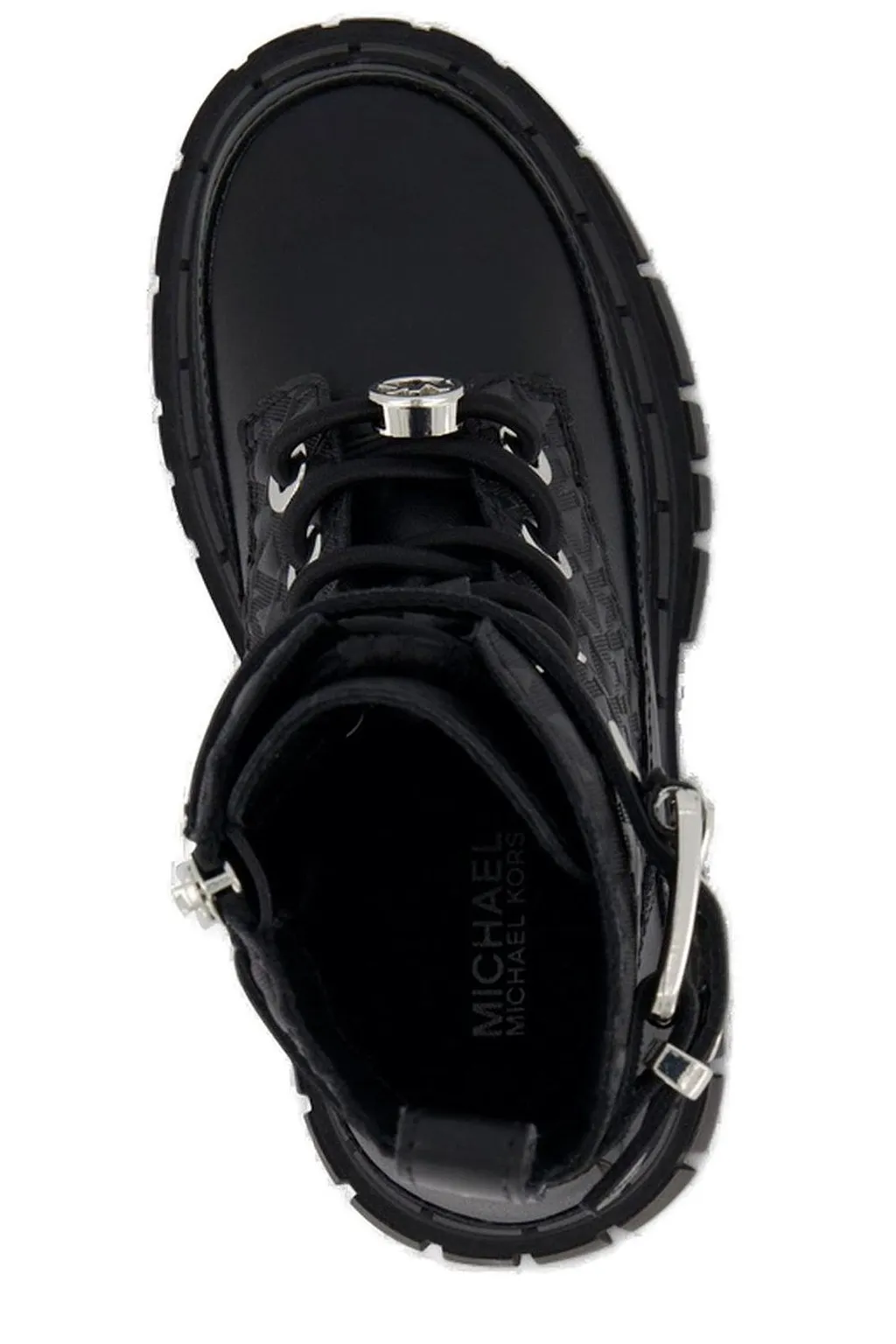 Michael Kors Kids Quilted Buckle Lace-Up Boots