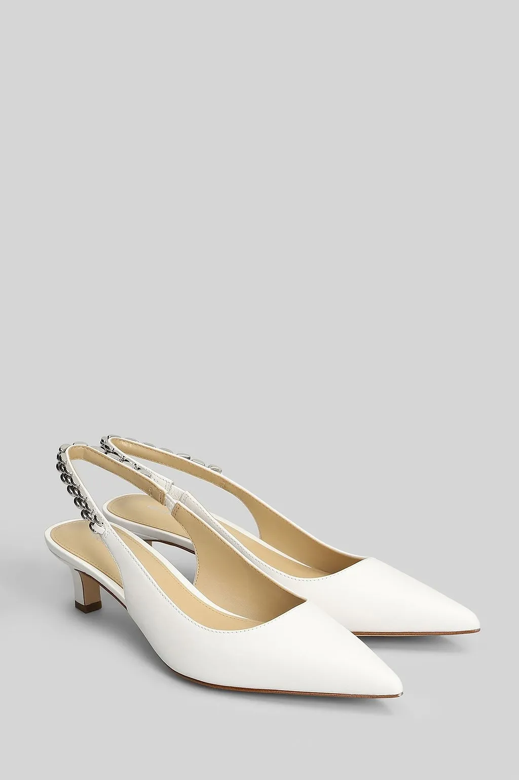 Michael Michael Kors Chain-Embellished Pointed Toe Pumps