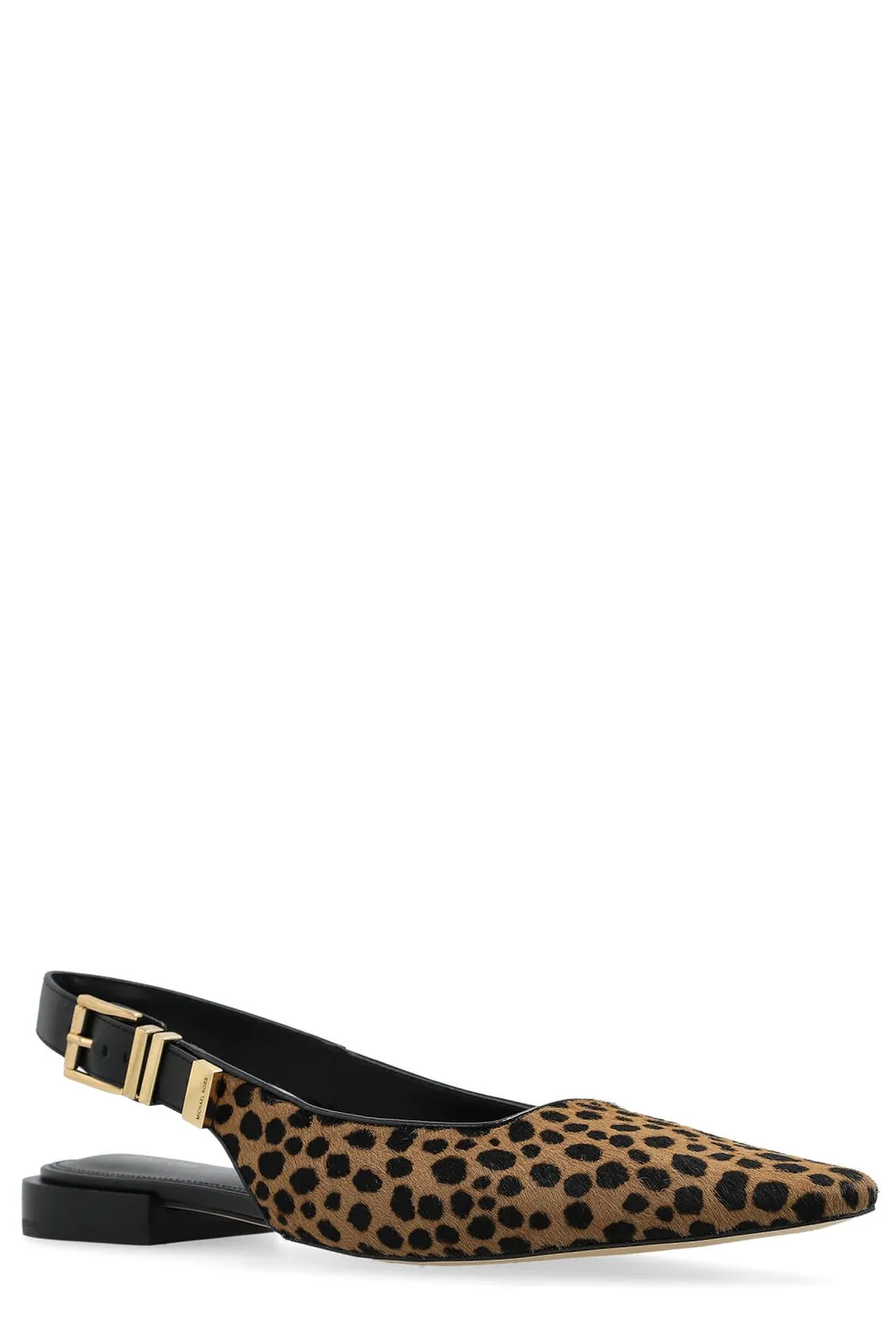 Darrington Leopard Printed Slingback Flat Shoes
