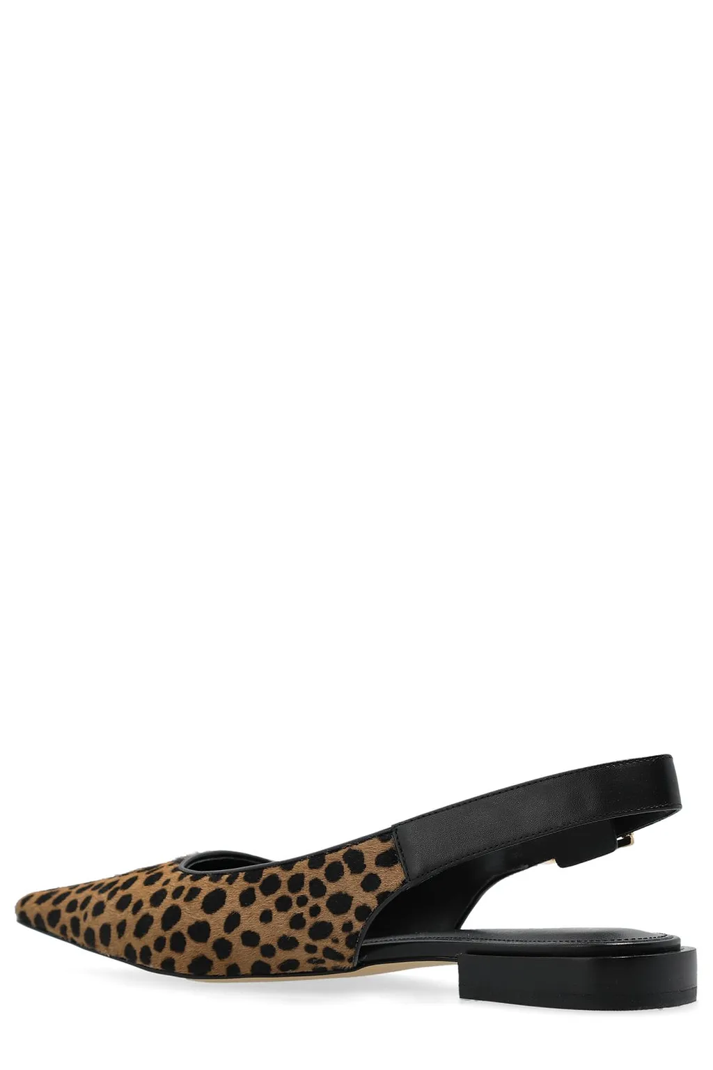 Darrington Leopard Printed Slingback Flat Shoes