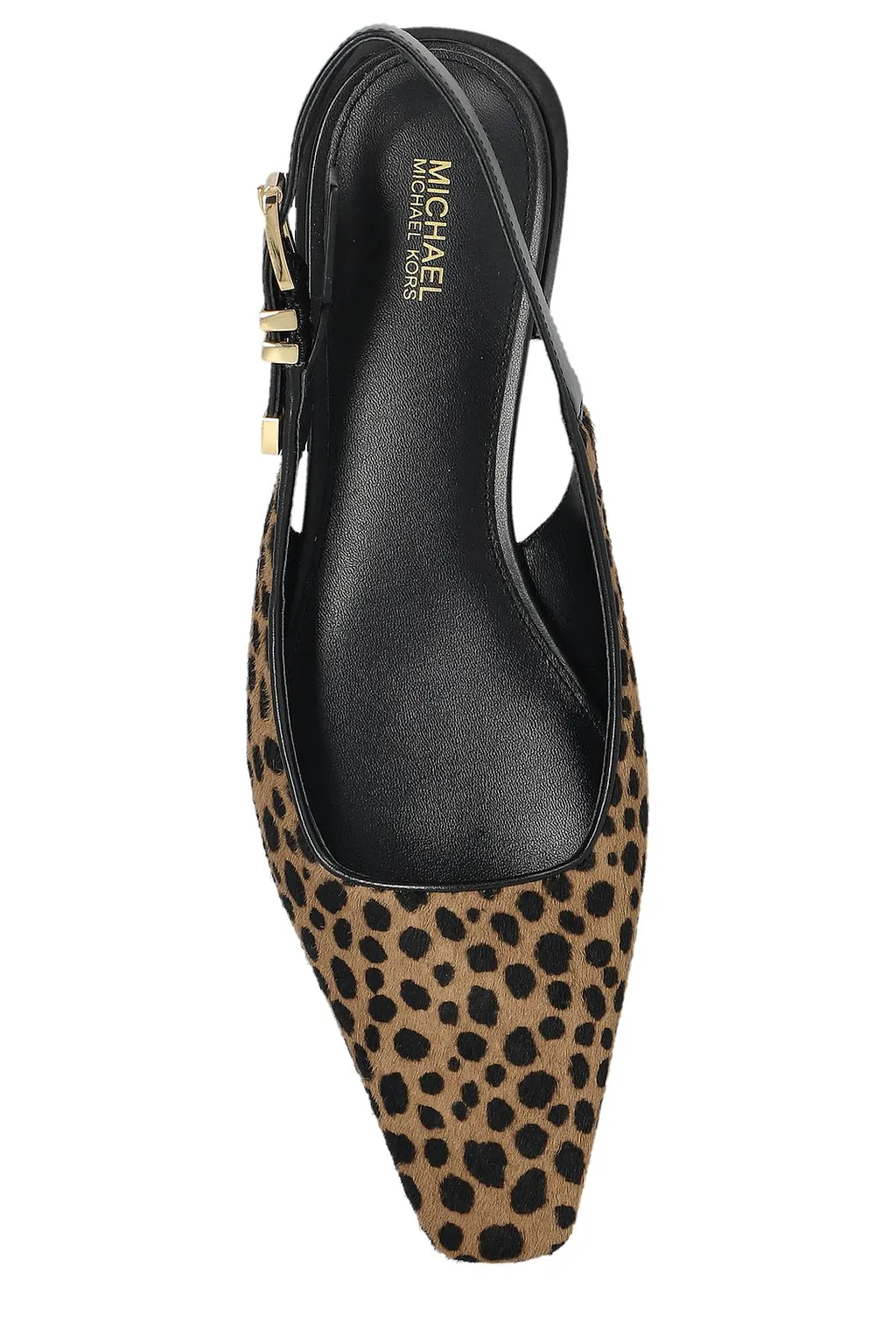 Darrington Leopard Printed Slingback Flat Shoes