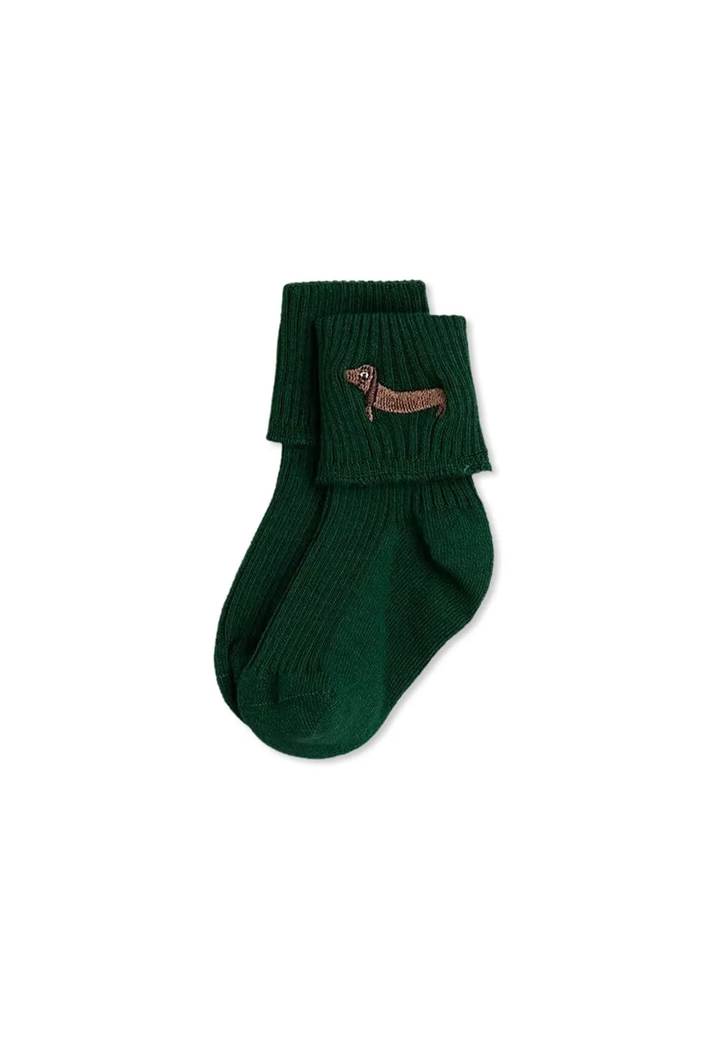 Mini Rodini Dog-Embroidered Two-Pack Socks