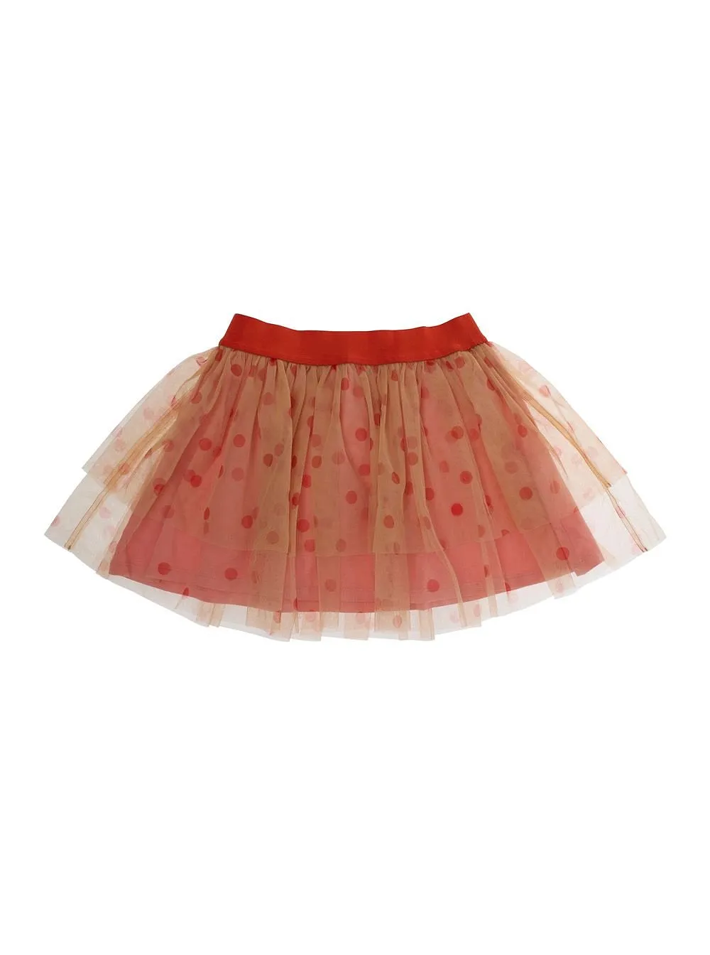 Mini Rodini Layered Polka-Dot Tulle Skirt