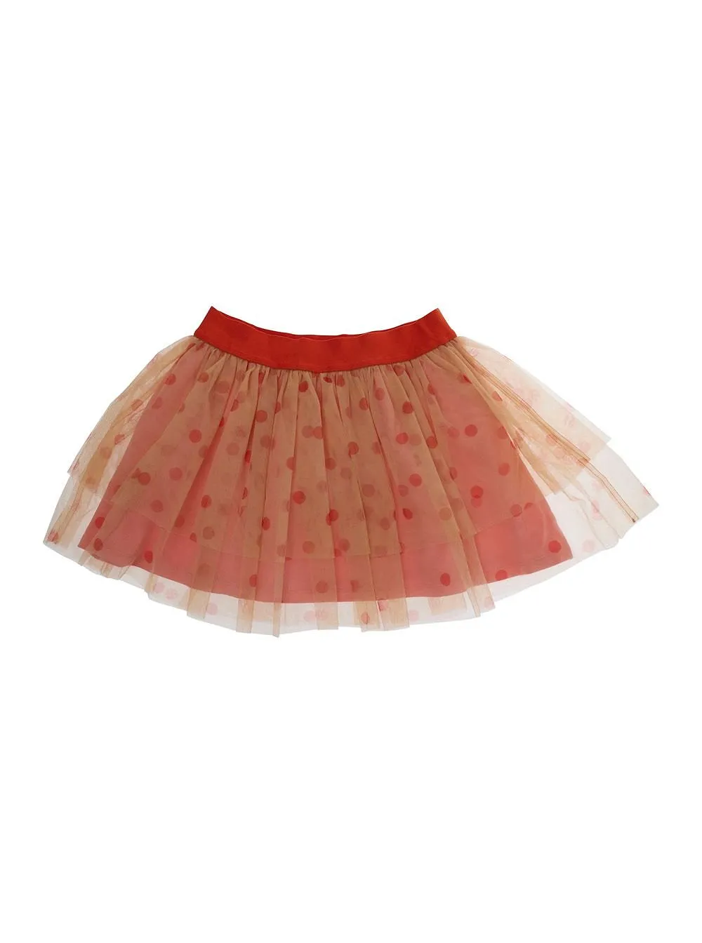 Mini Rodini Layered Polka-Dot Tulle Skirt