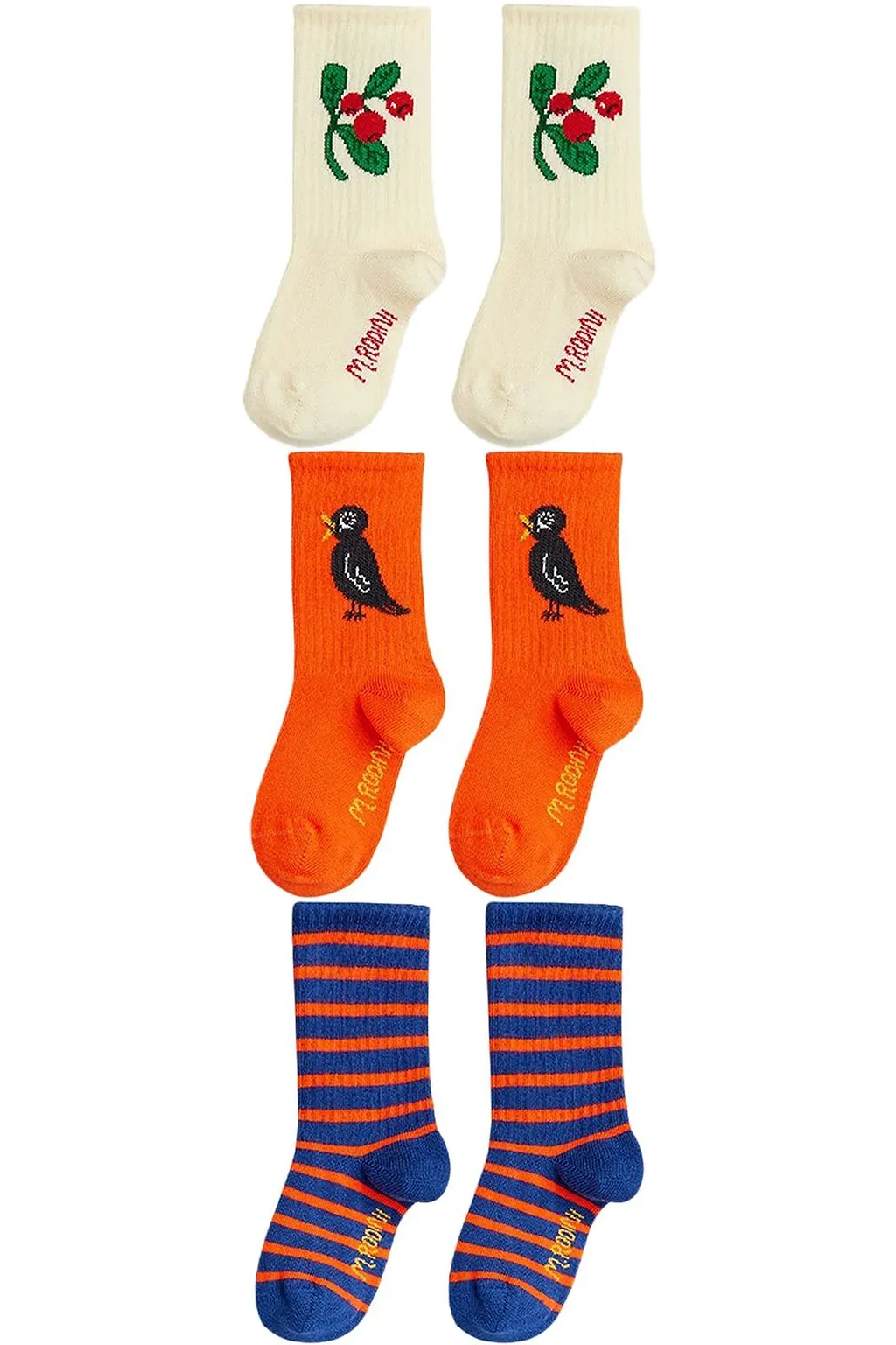 Mini Rodini Lingonberries 3-Pack Socks