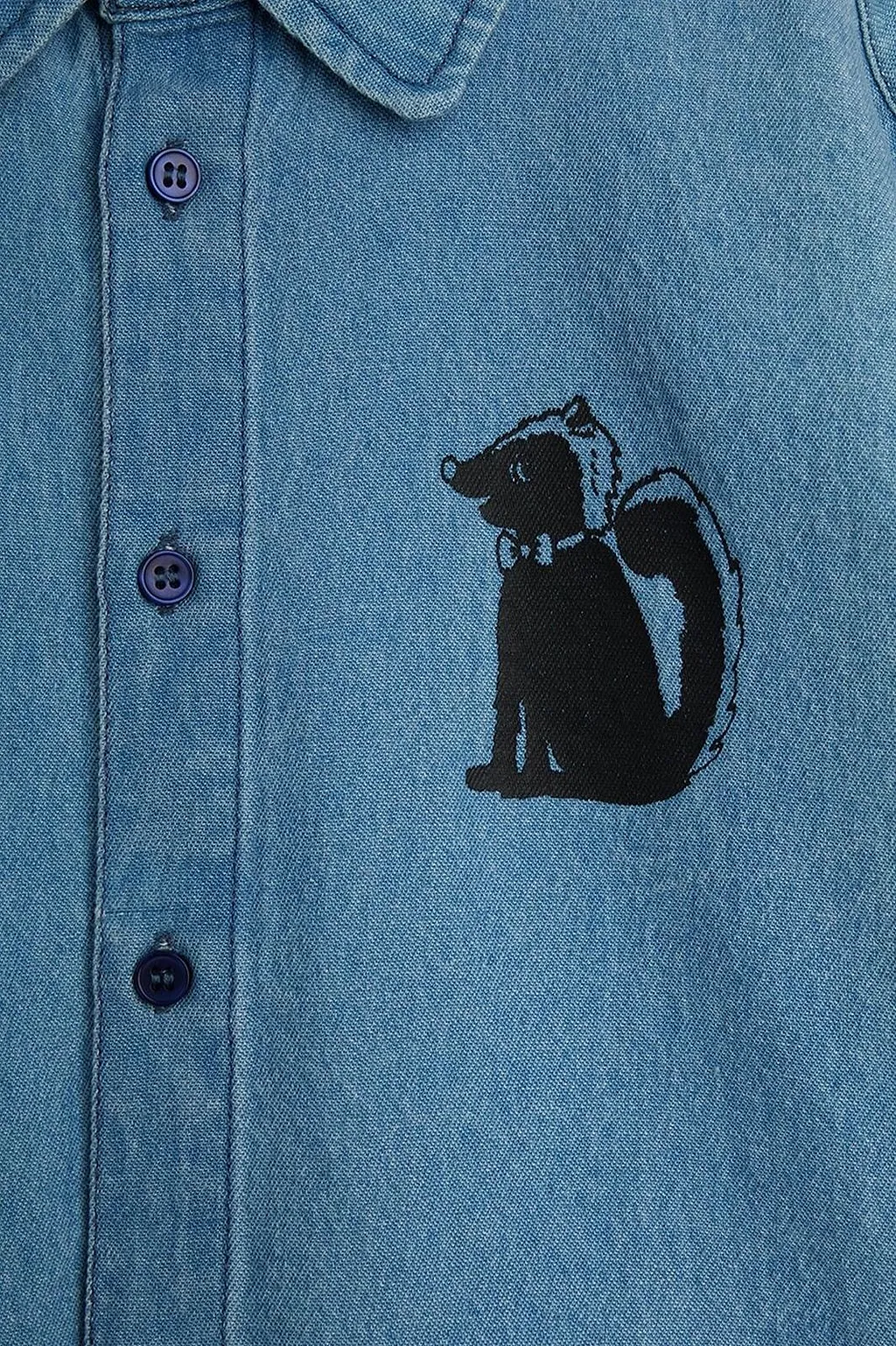 Mini Rodini Long-Sleeved Denim Shirt