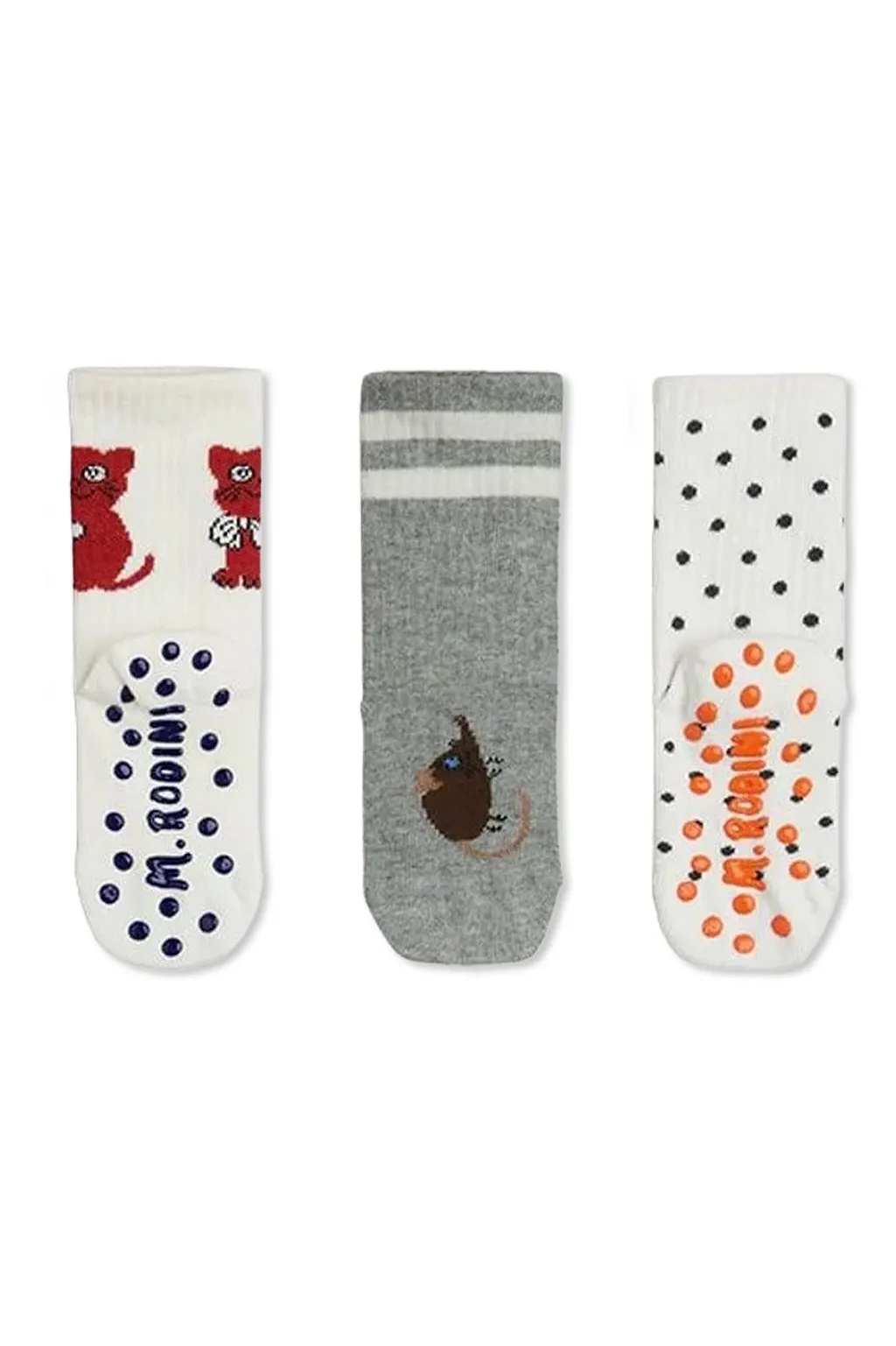 Mini Rodini Pattern-Intarsia Six-Pack Socks