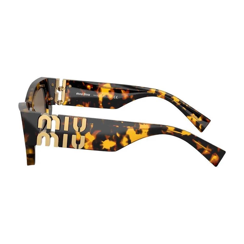 Miu Miu 09Ws Logo Rectangular Sunglasses