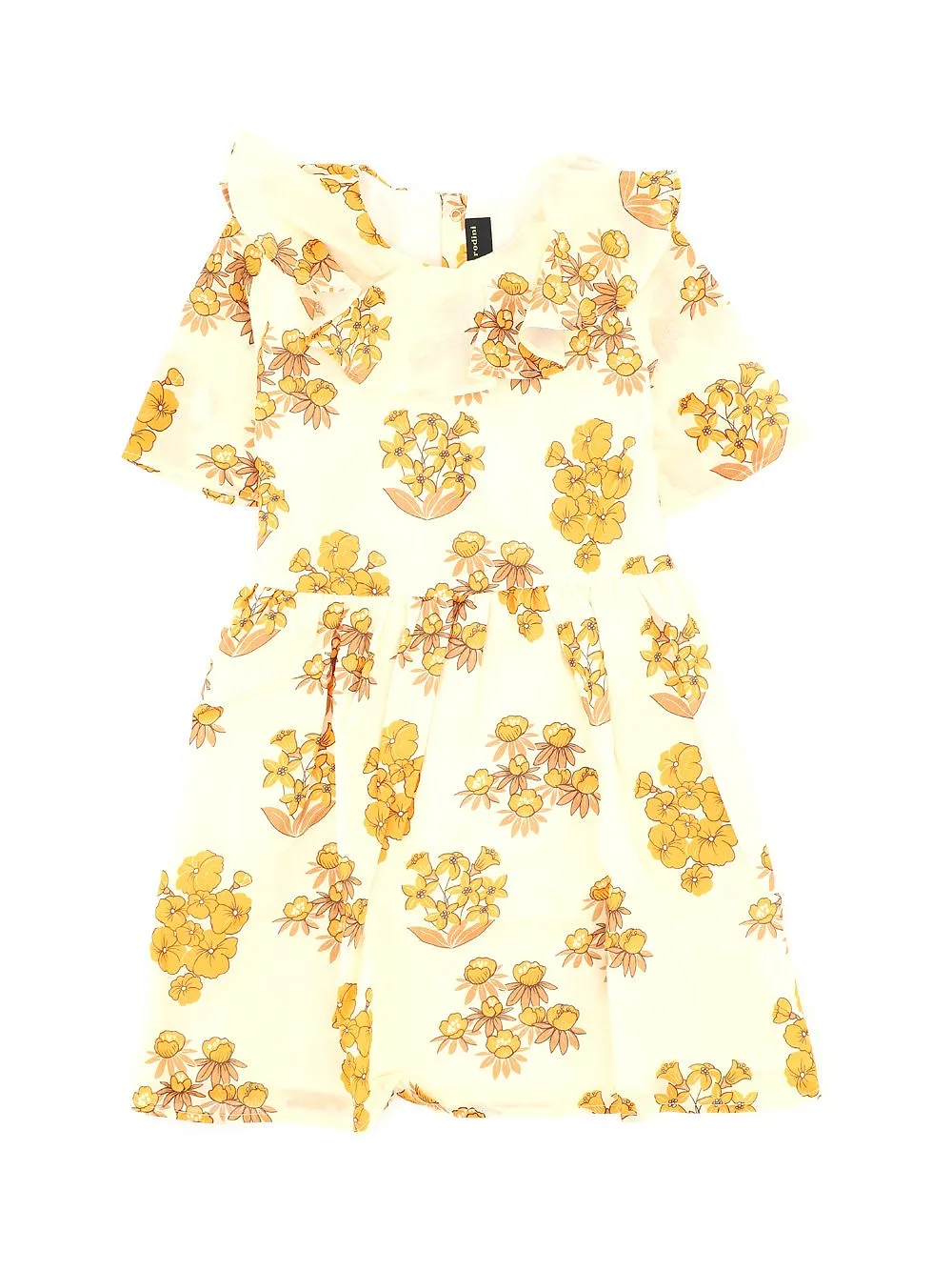 Mini Rodini Wildflower Printed Ruffled Dress
