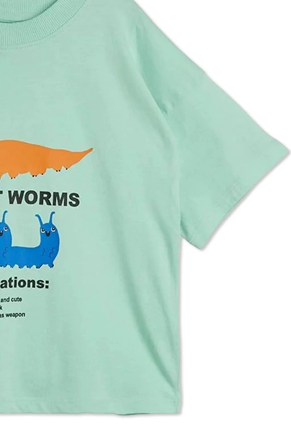 Mini Rodini Velvet Worms Print T-Shirt
