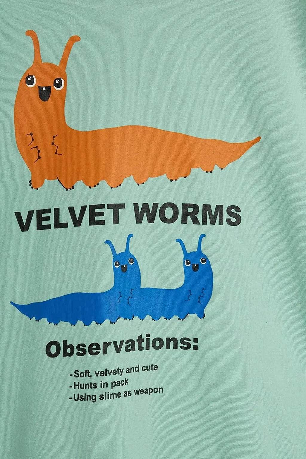 Mini Rodini Velvet Worms Print T-Shirt