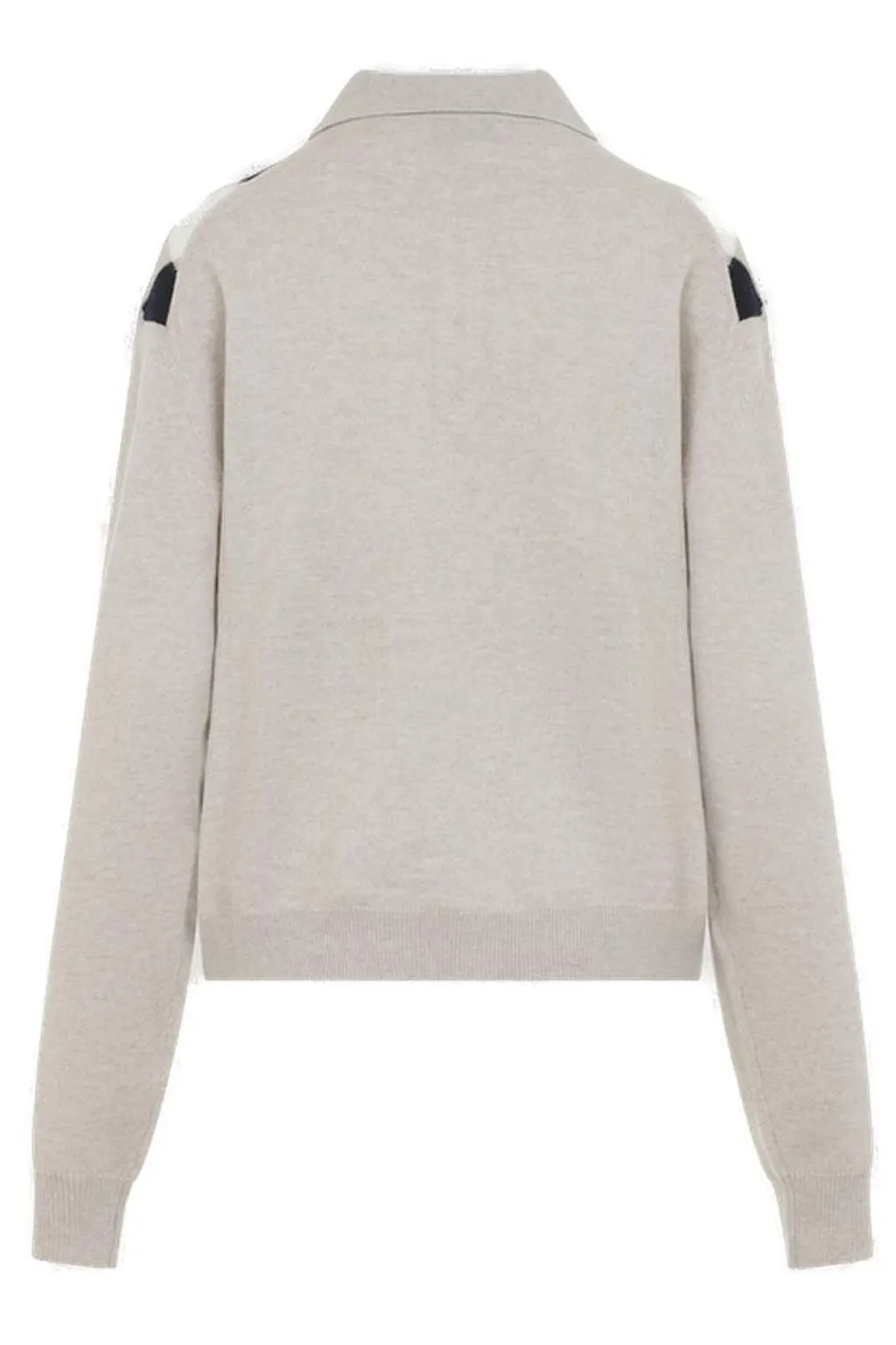 Miu Miu Argyle Zipped Knitted Jumper