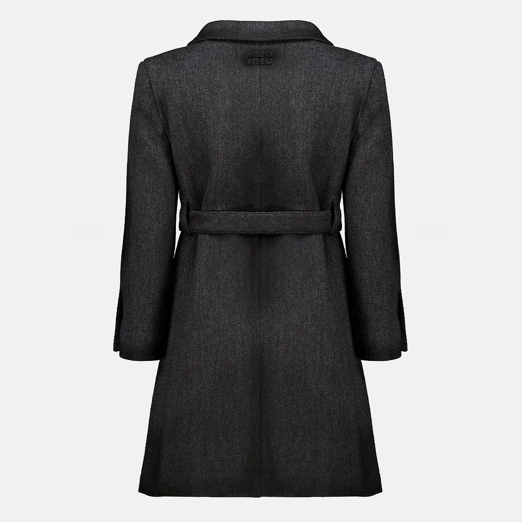 Miu Miu Belted Tailored Coat