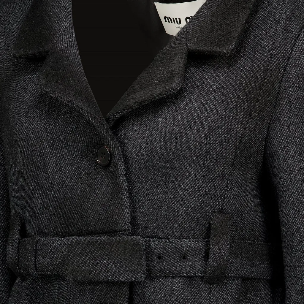 Miu Miu Belted Tailored Coat