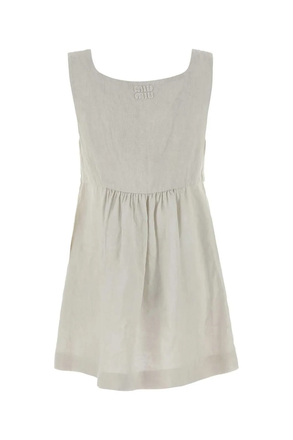 Miu Miu Bow Detail Mini Dress