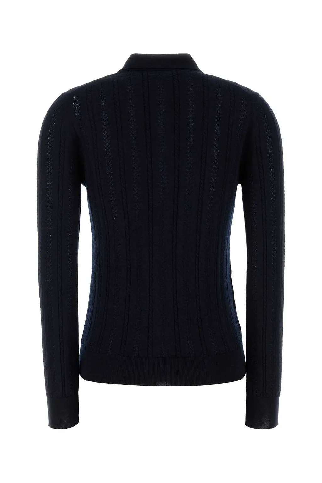 Miu Miu Button-Up Knitted Polo Cardigan