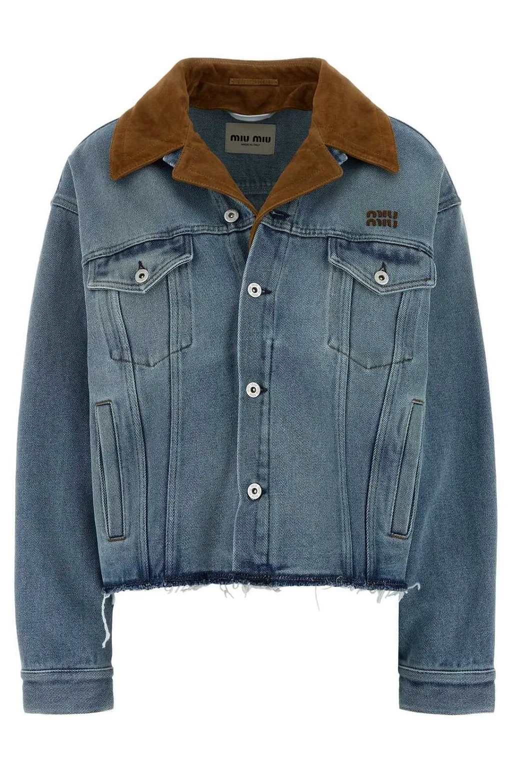 Miu Miu Button-Up Denim Jacket