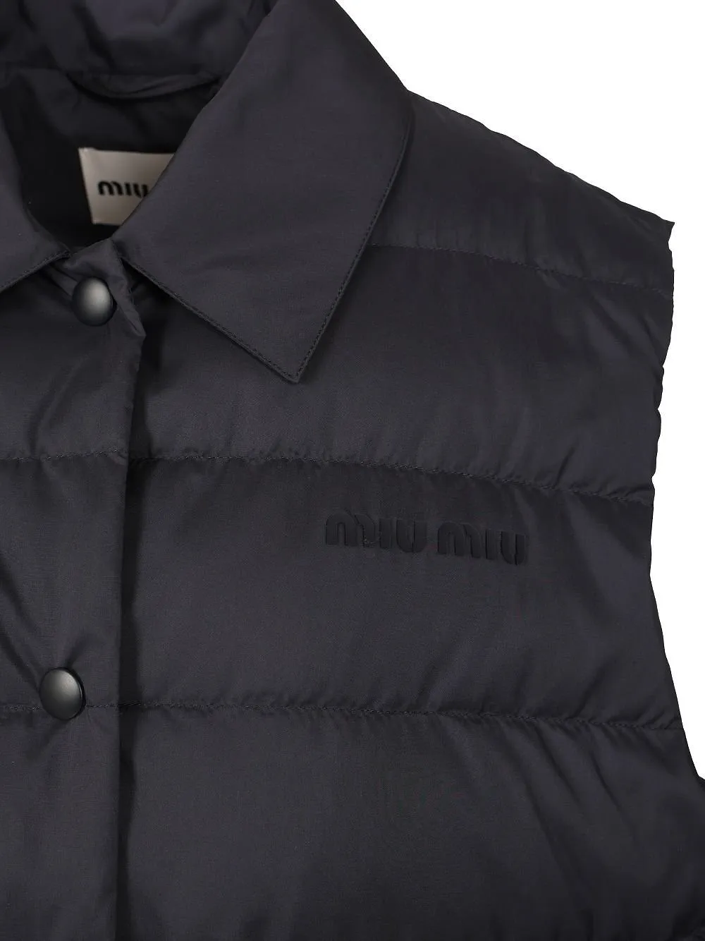 Miu Miu Button-Up Quilted Gilet