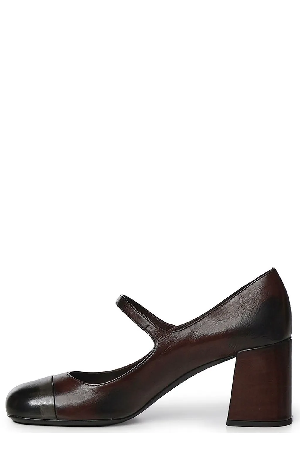 Miu Miu Cap-Toe Mary Jane Heeled Pumps