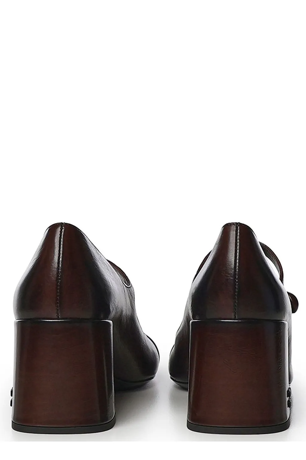 Miu Miu Cap-Toe Mary Jane Heeled Pumps