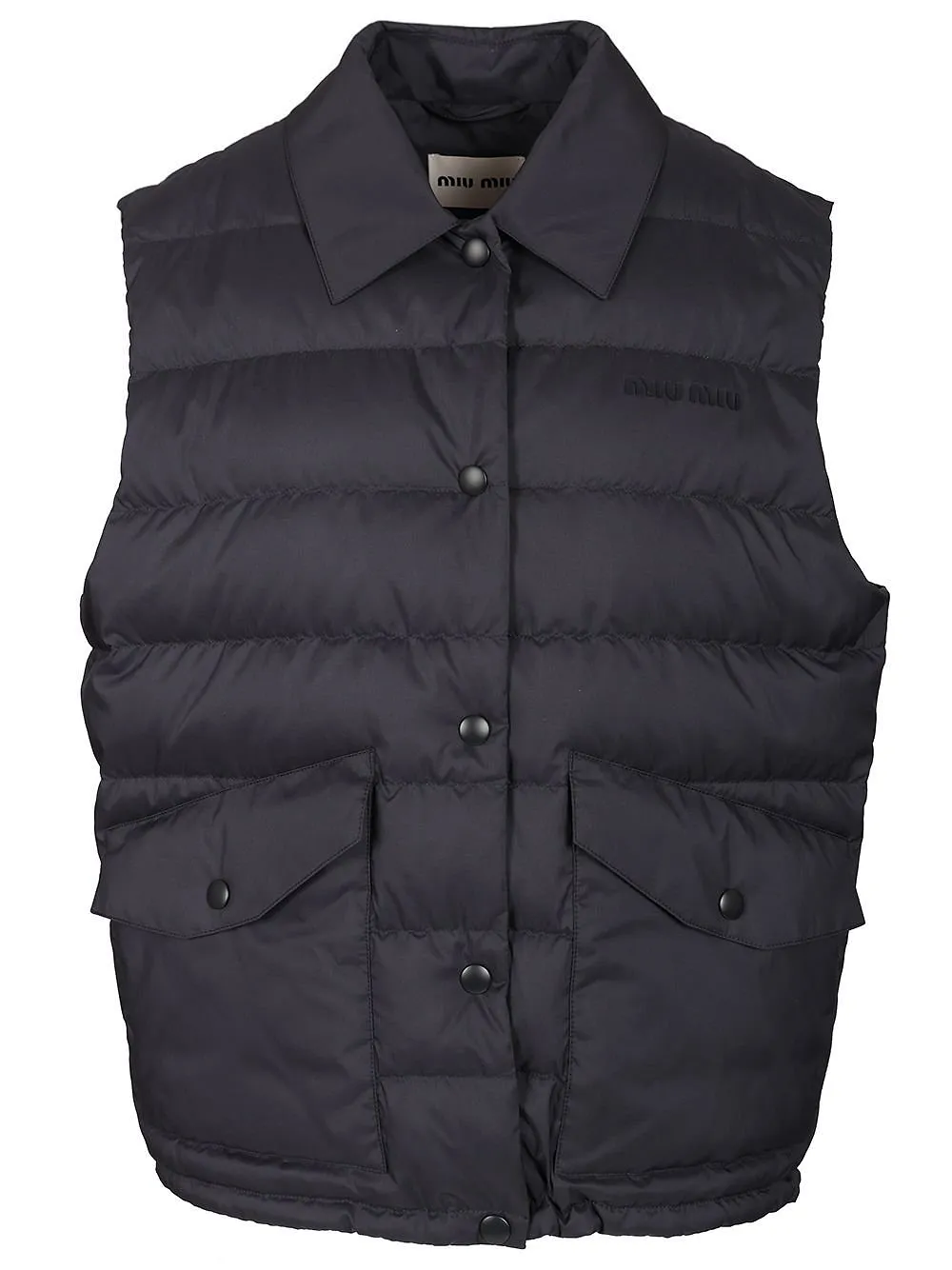 Miu Miu Button-Up Quilted Gilet