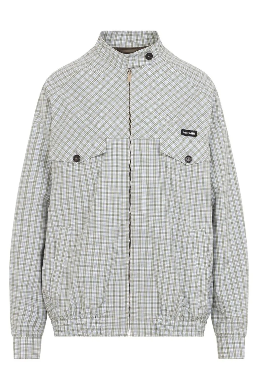 Checked Blouson Jacket