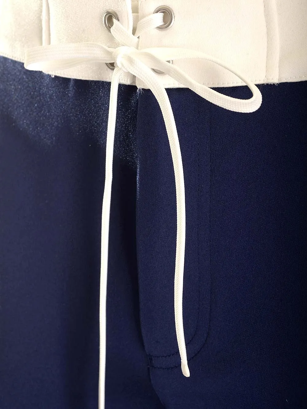 Miu Miu Contrasting-Waistband Drawstring Satin Shorts