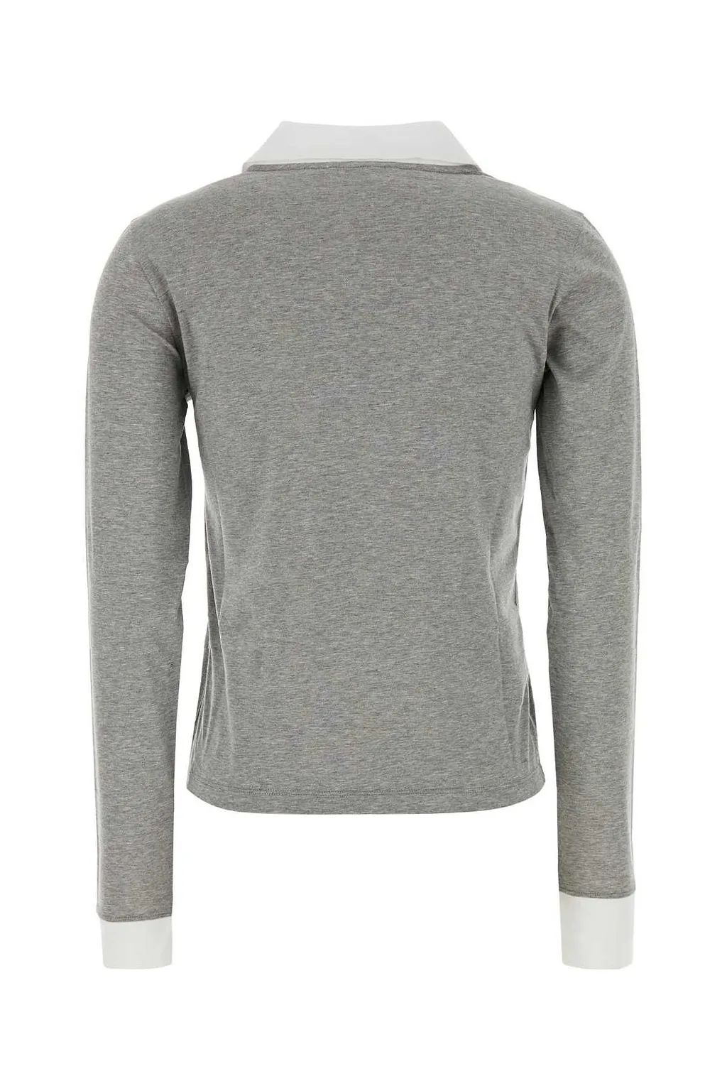 Miu Miu Contrast-Collar Knitted Polo Top