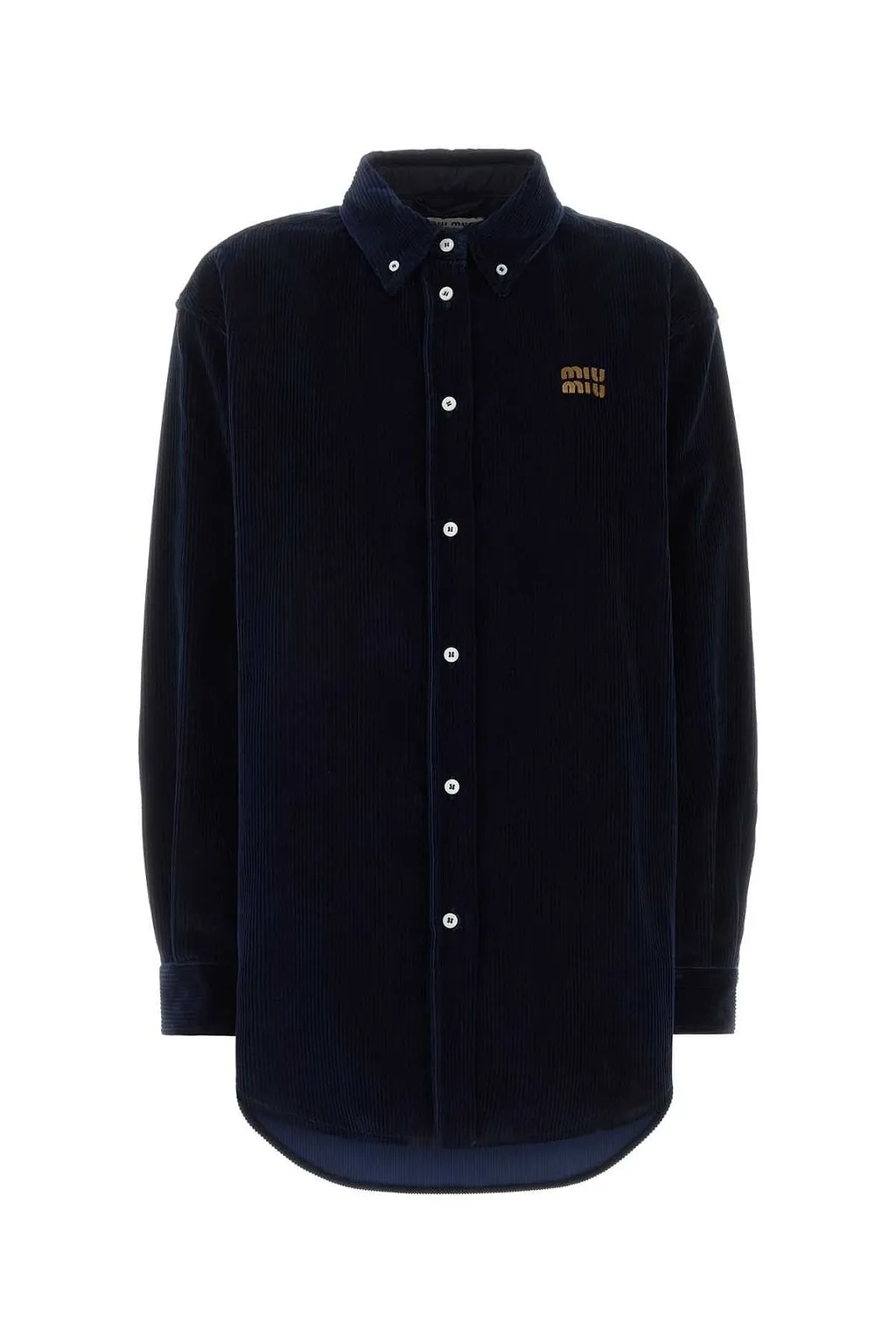 Miu Miu Corduroy Oversized Poplin Shirt