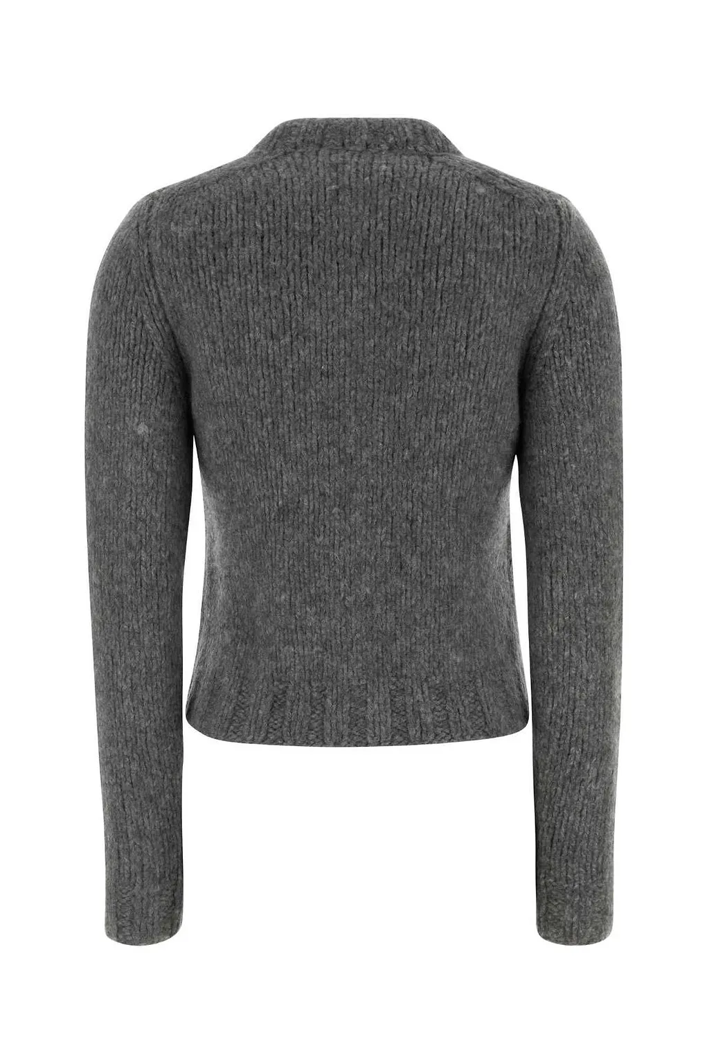 Miu Miu Crewneck Button-Up Cardigan