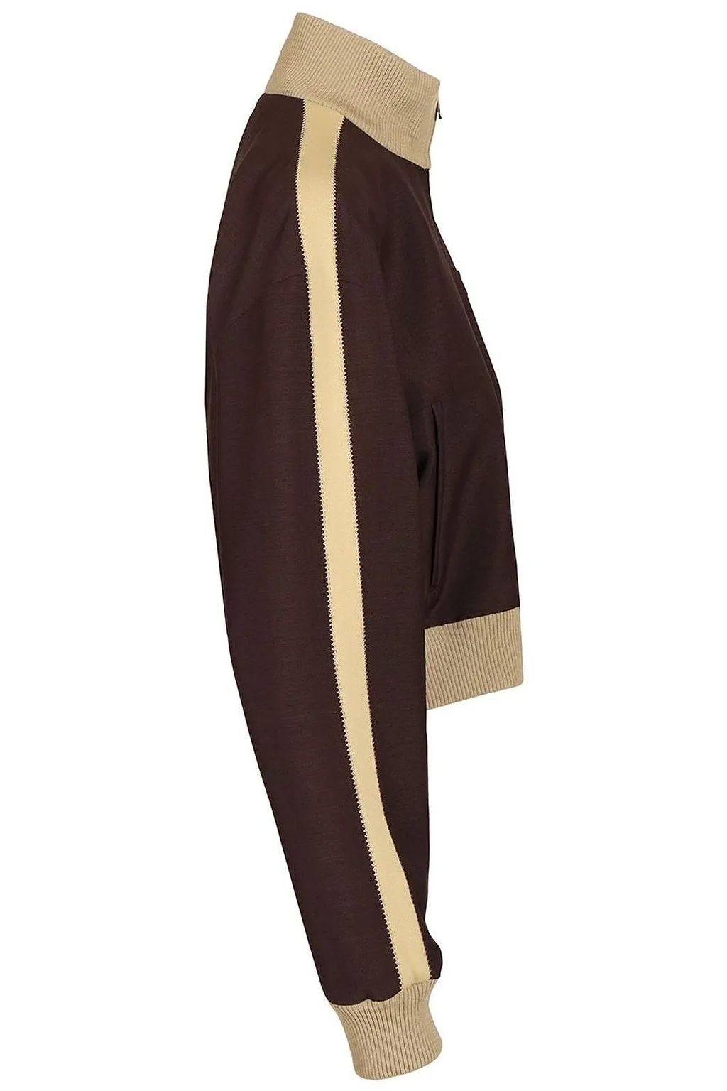 Miu Miu Cropped Zip-Up Knitted Jacket