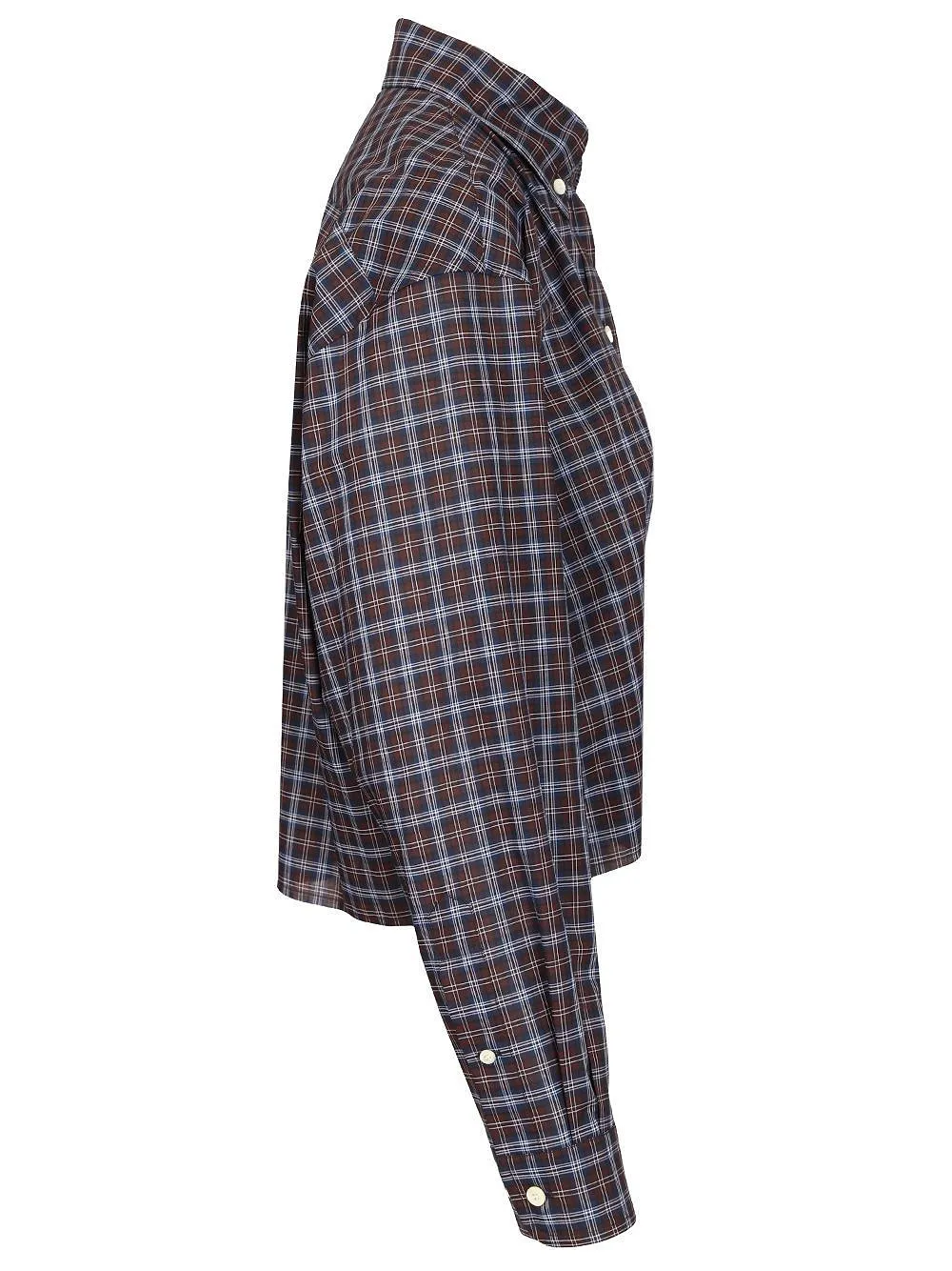 Miu Miu Cropped Tartan Shirt