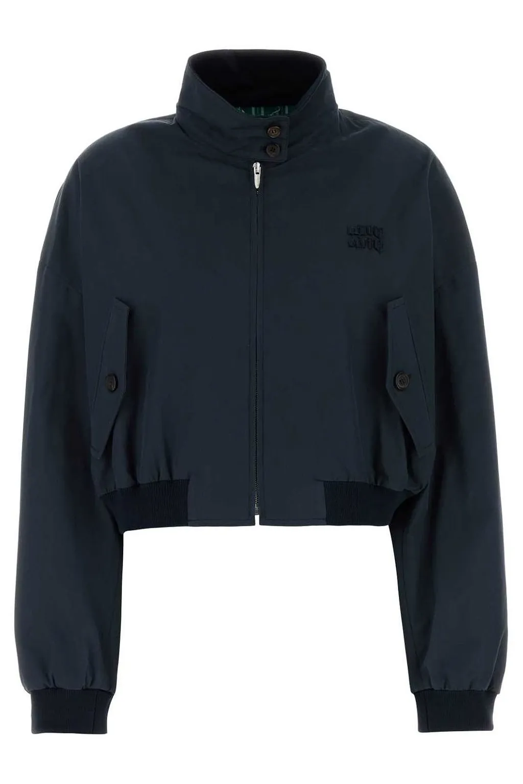 Miu Miu Cropped Zip-Up Jacket